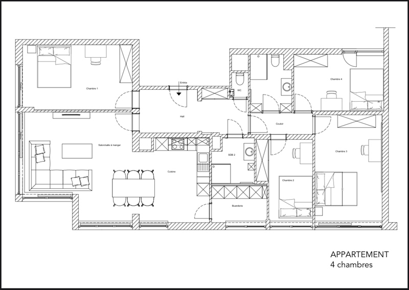 Apartment HYPERCENTRE Liège entirely NEW - 2